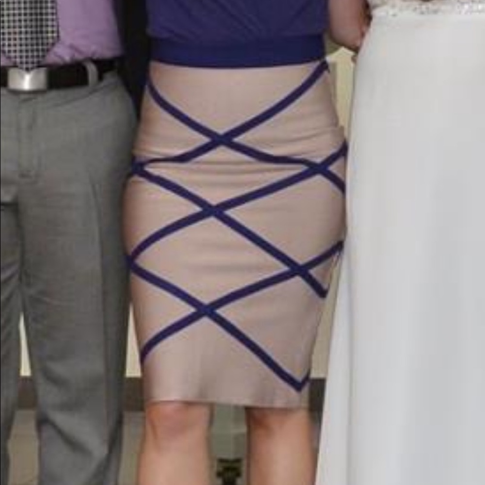 Bandage midi skirt
